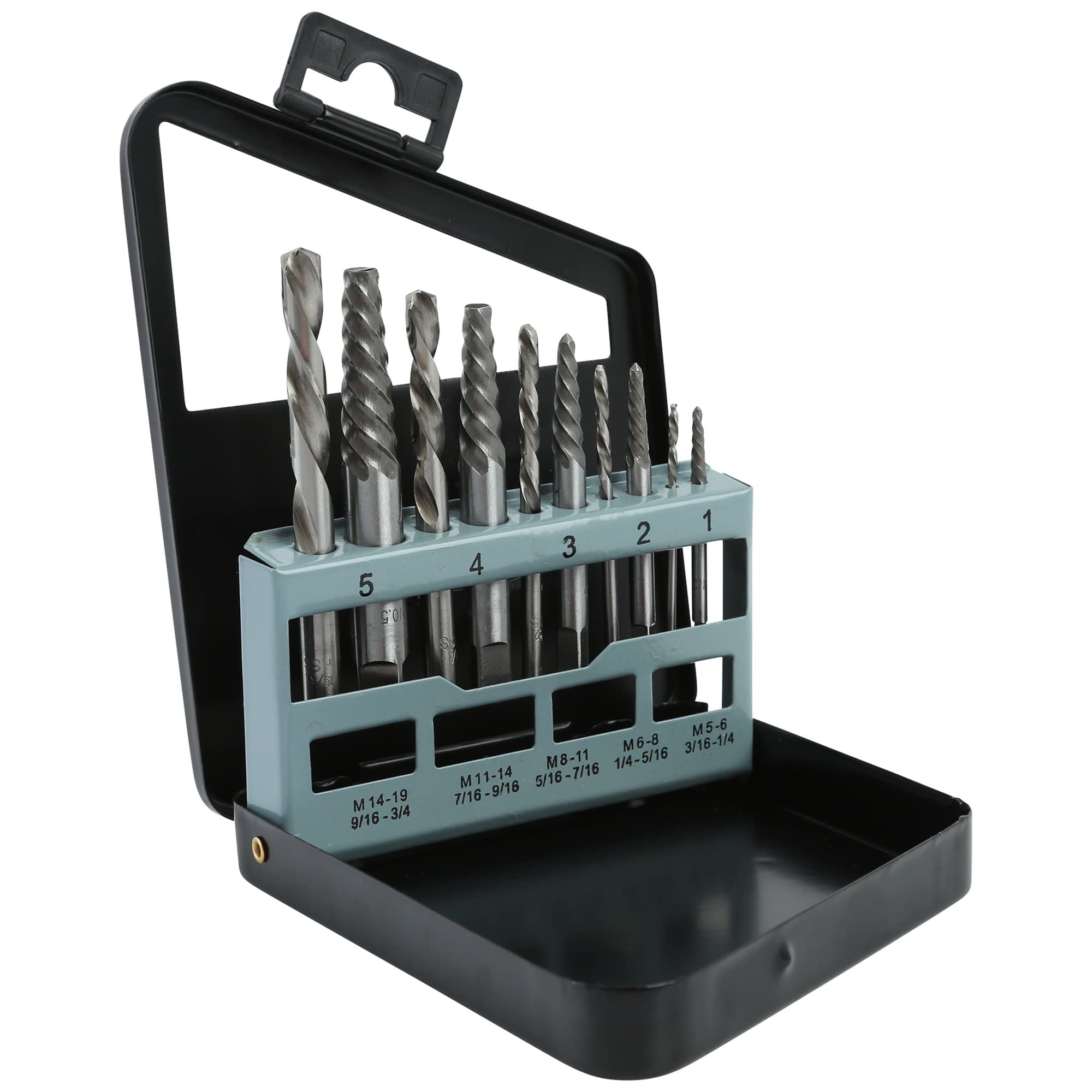 Hyper Tough 10-Piece Bolt Extractor Set 