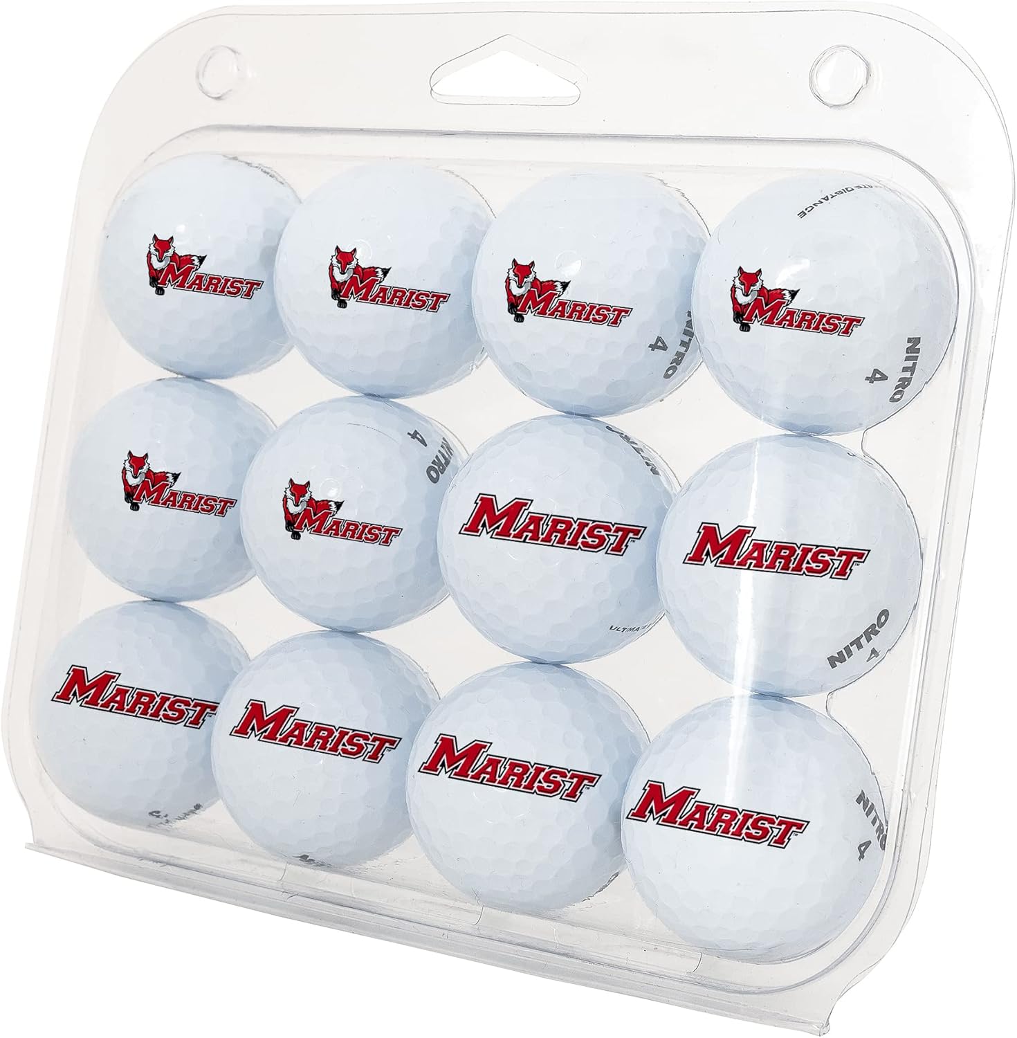 Desert Cactus Marist College Golf Balls 12 Pack – MC Red Foxes Full Color Dozen – Officially Licensed Sport Team Accessory