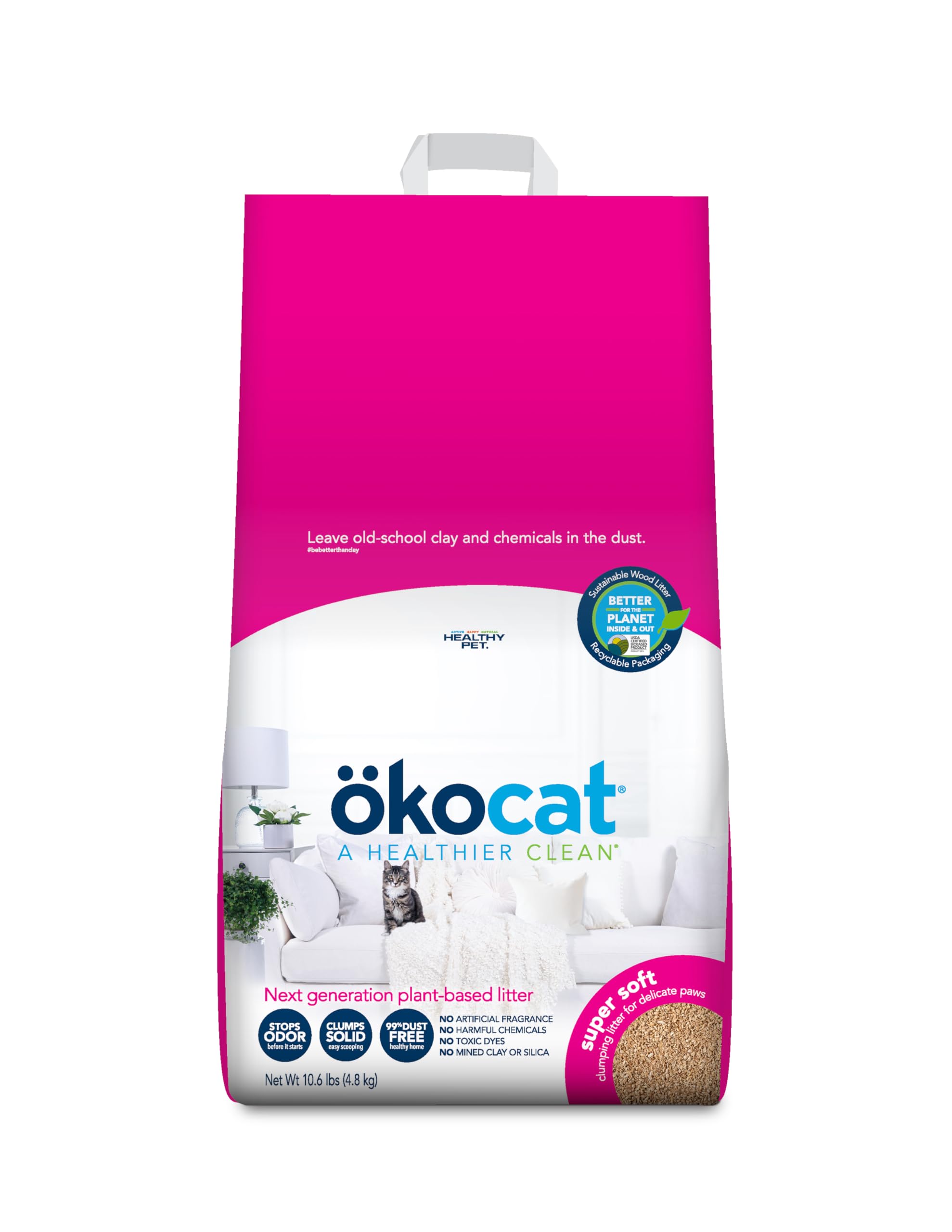 ökocat Super Soft Wood Clumping Cat Litter