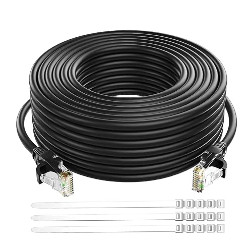 Adoreen Cat 6 Ethernet Cable 150 Ft Black