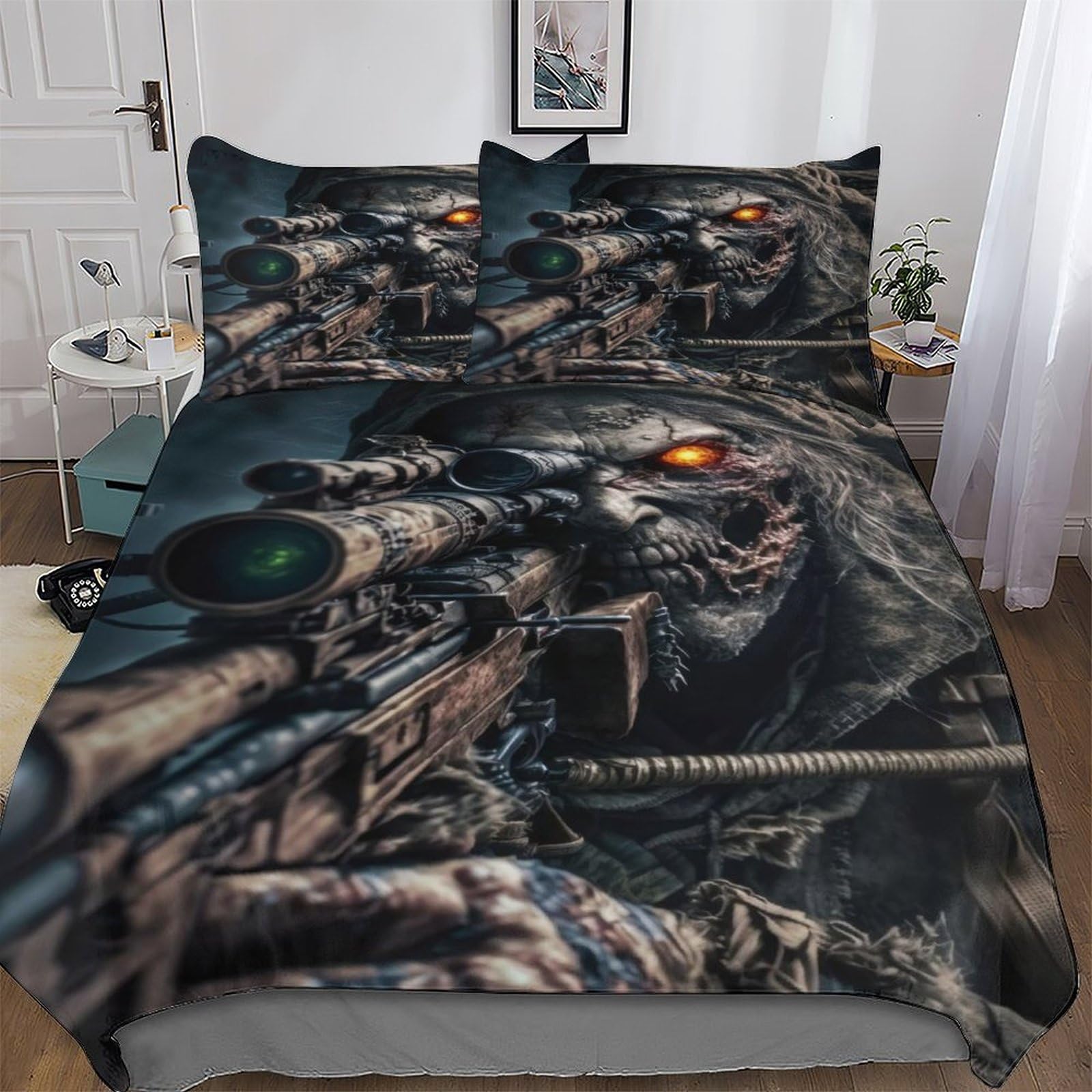 Housse de couette zombie armée morte pour transformer l'ambiance d'une chambre d'ado fantastique