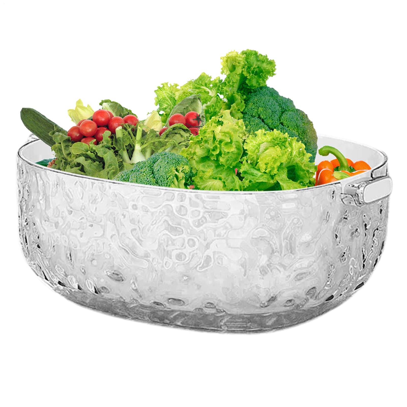 Panier multifonction double couche pour laver et égoutter les baies