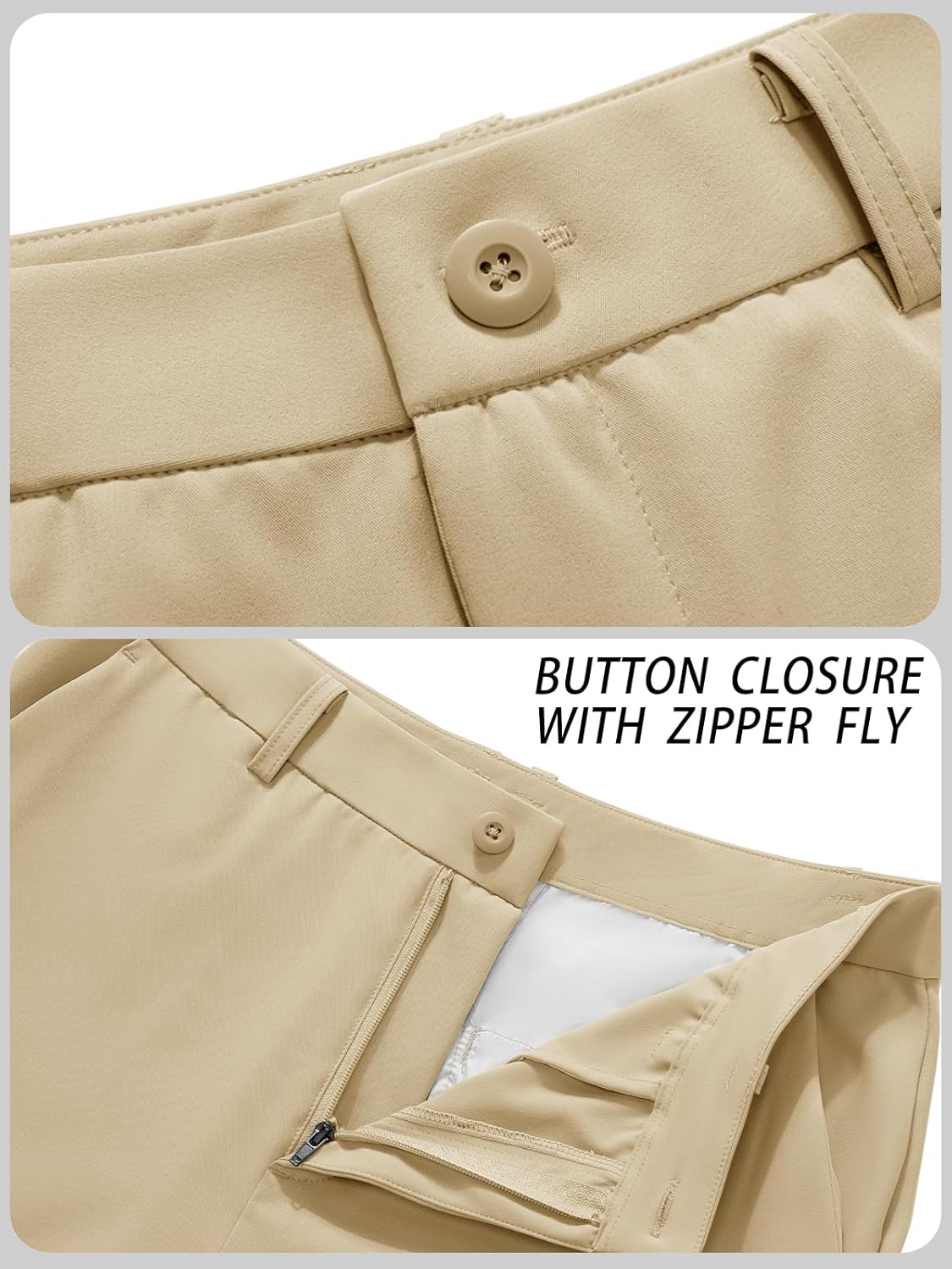 TACVASEN Golf Pants Men - 30"/32"/34" Stretch Lightweight Quick Dry Dress Pants for Men with Pockets for Work Casual - Image 6