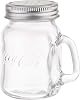 Tablecraft Coca-Cola Mason S&P Shakers, Glass Jar with Metal Lid, 4.75oz