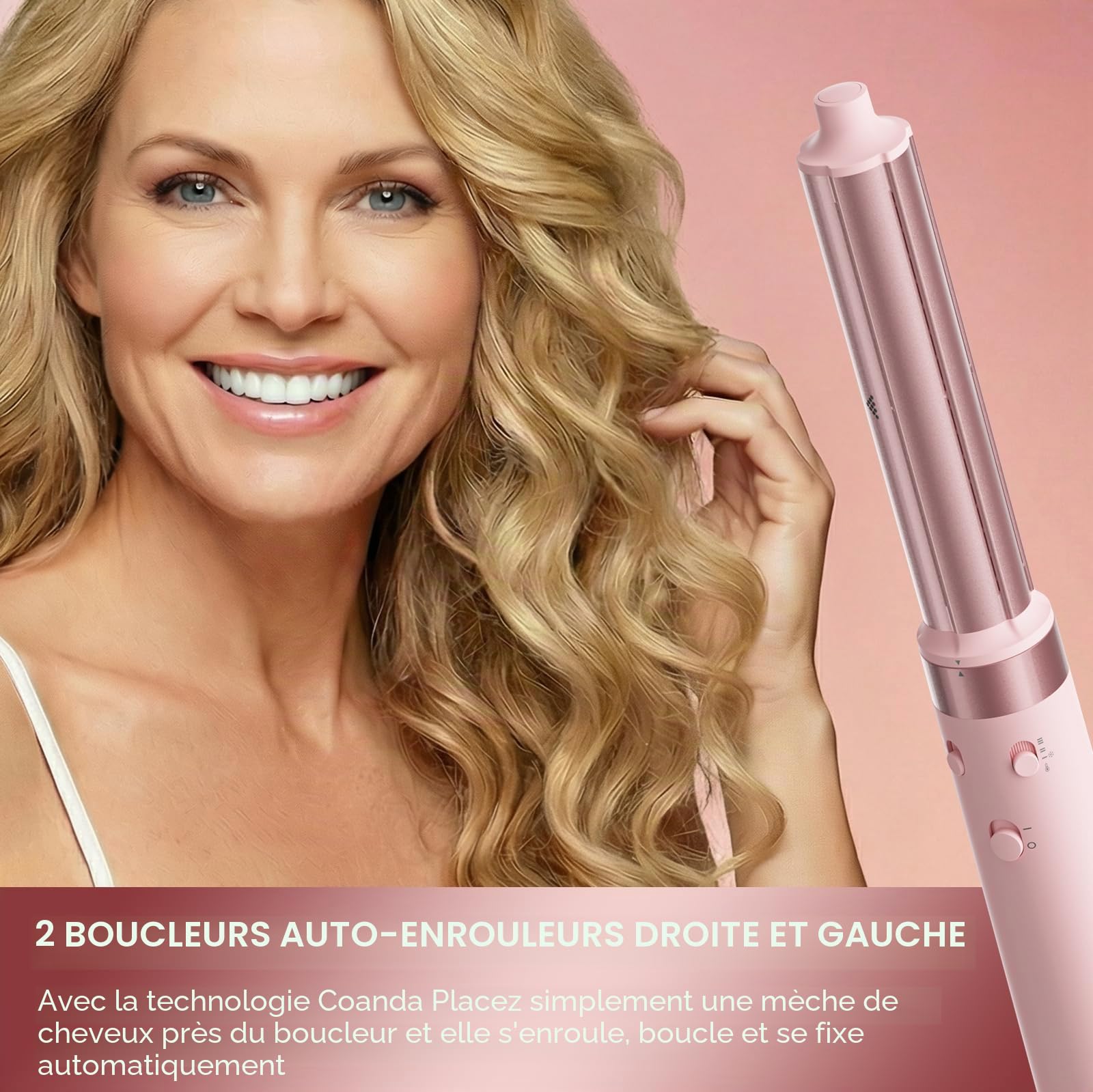 MESCOMB Air Styler 5 en 1 Bi-Tension, Sèche-Cheveux Ionique de Voyage