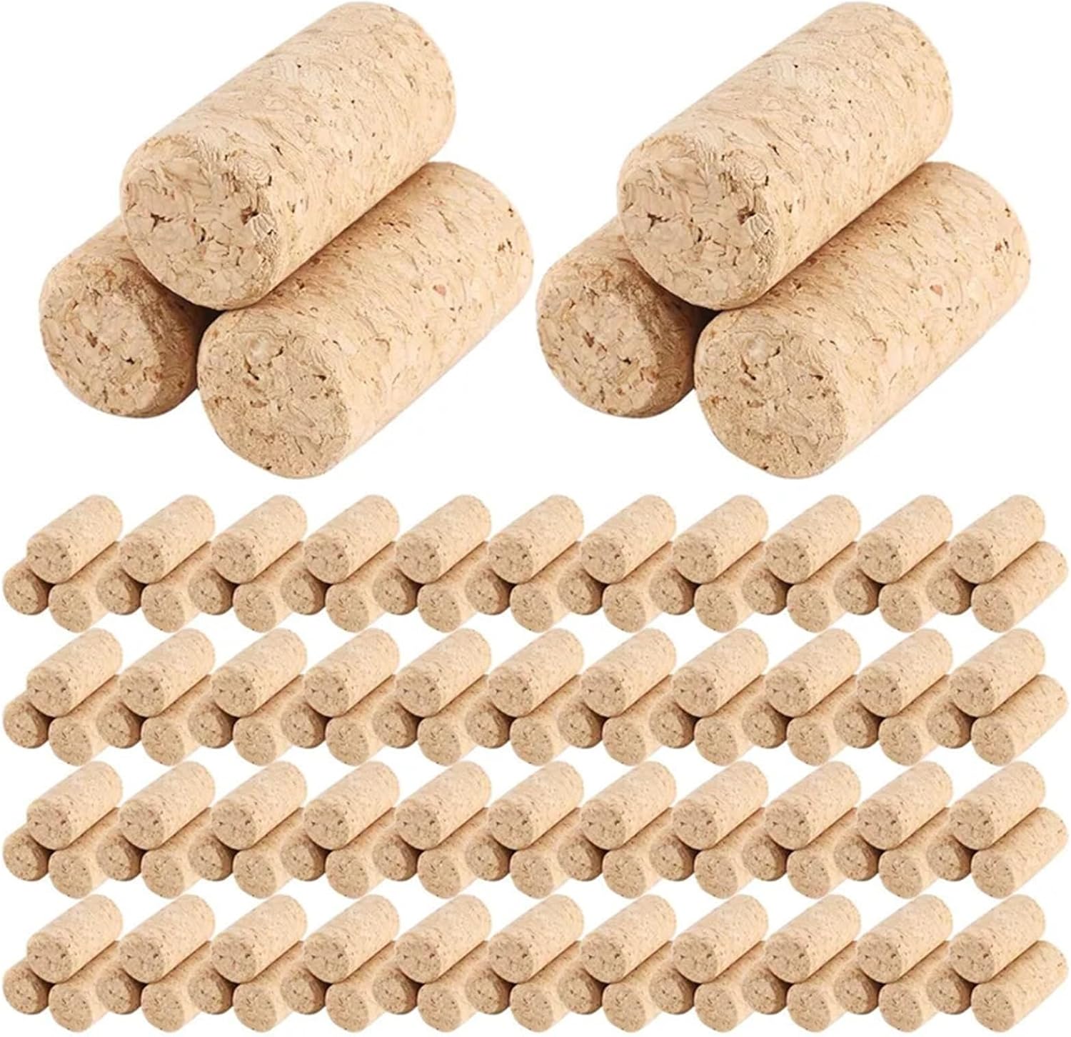 Natural Wood Wine Corks 100 Pcs Wood Cork Plugs Wine Bottle Stoppers Beer Sealing Cap