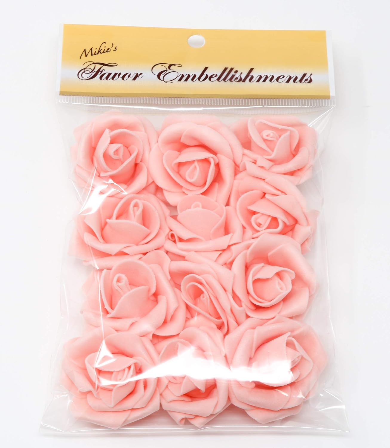 MIKIES Blush Rose Gold Rose Artificial Flower for Wedding