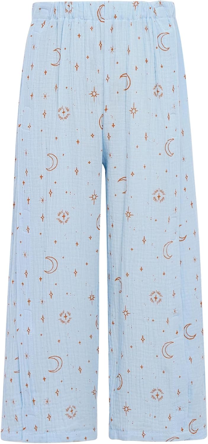Post Surgery Recovery Pants for Kids Boys Girls Tear Away Full Open Post Fracture Trousers Adaptive Clothing