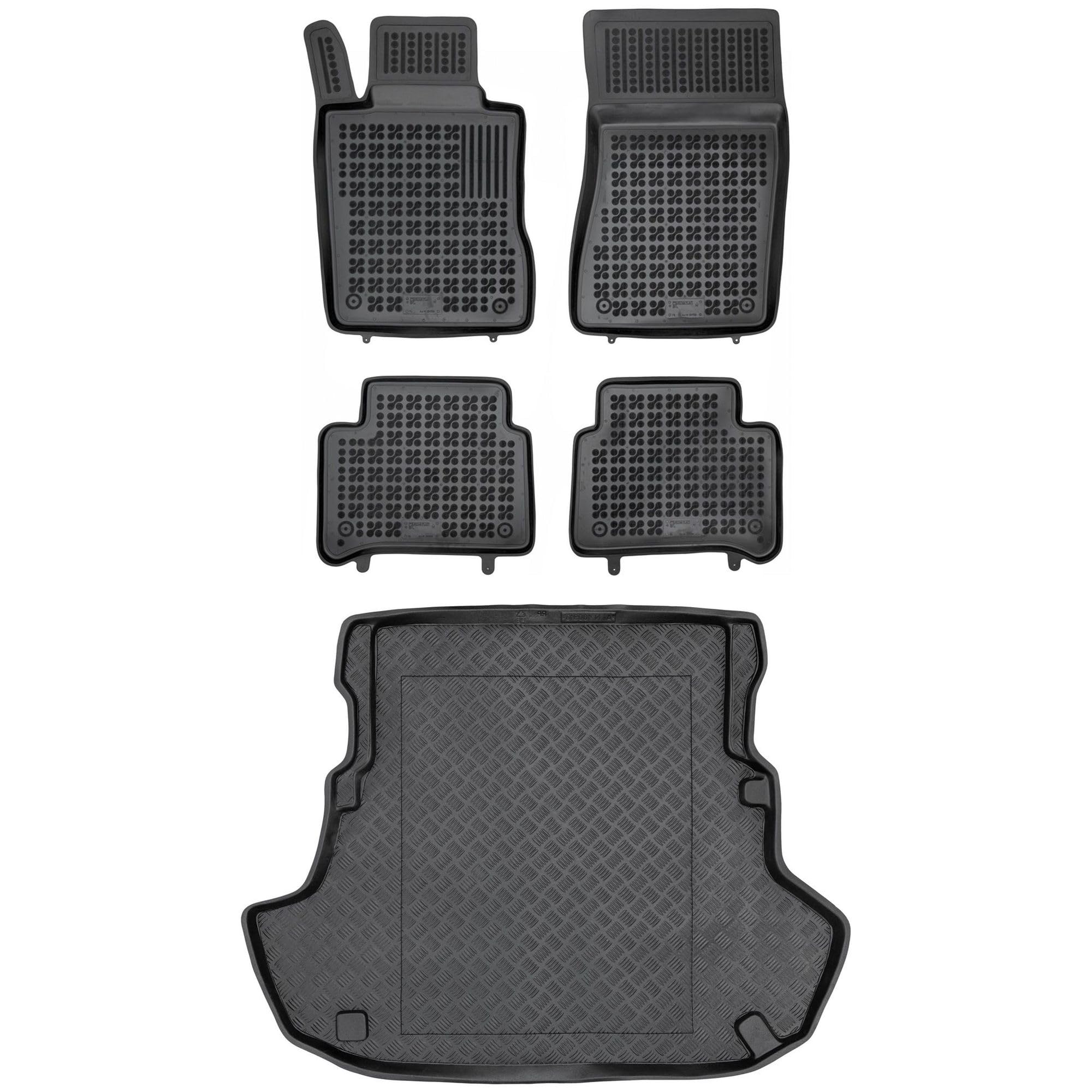 M MOTOS Beige Tappetini In Gomma Per Auto Adatto Per Mercedes-Benz E Classe S211 2002