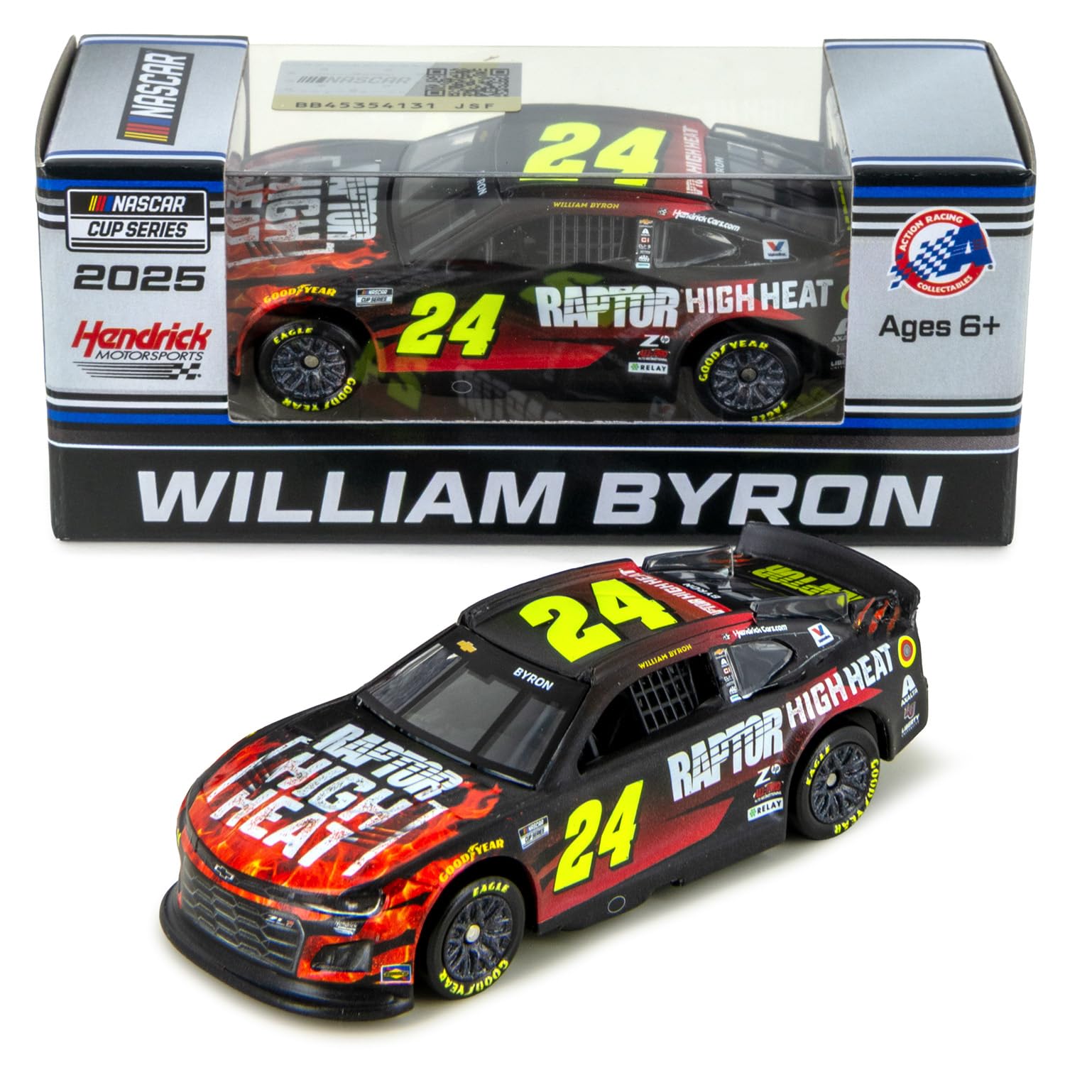 William Byron 2025 Raptor High Heat ARC Diecast Car 1:64 Scale