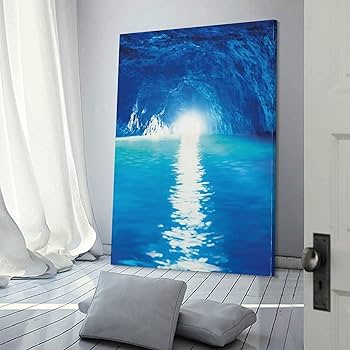 絵画 アートポスター アートパネル 海 現代アート 壁掛け お洒落 インテリア Amazon.co.jp: アートパネル ポスター 海の景色 絵画 現代 青空