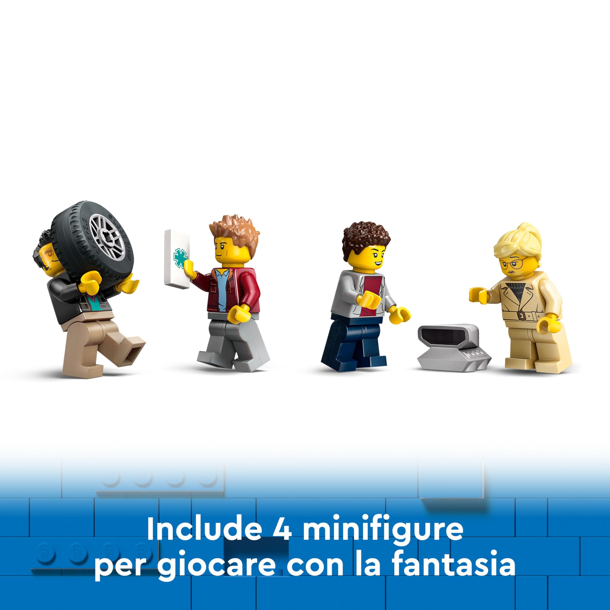 LEGO City Camion Trasportatore con Auto Sportive, Giochi Creativi per Bambini e Bambine da 7 Anni, Autocarro con Rimorchio e 3 Modelli di Macchine, Idee Regalo Divertenti, Veicoli da Collezione 60408