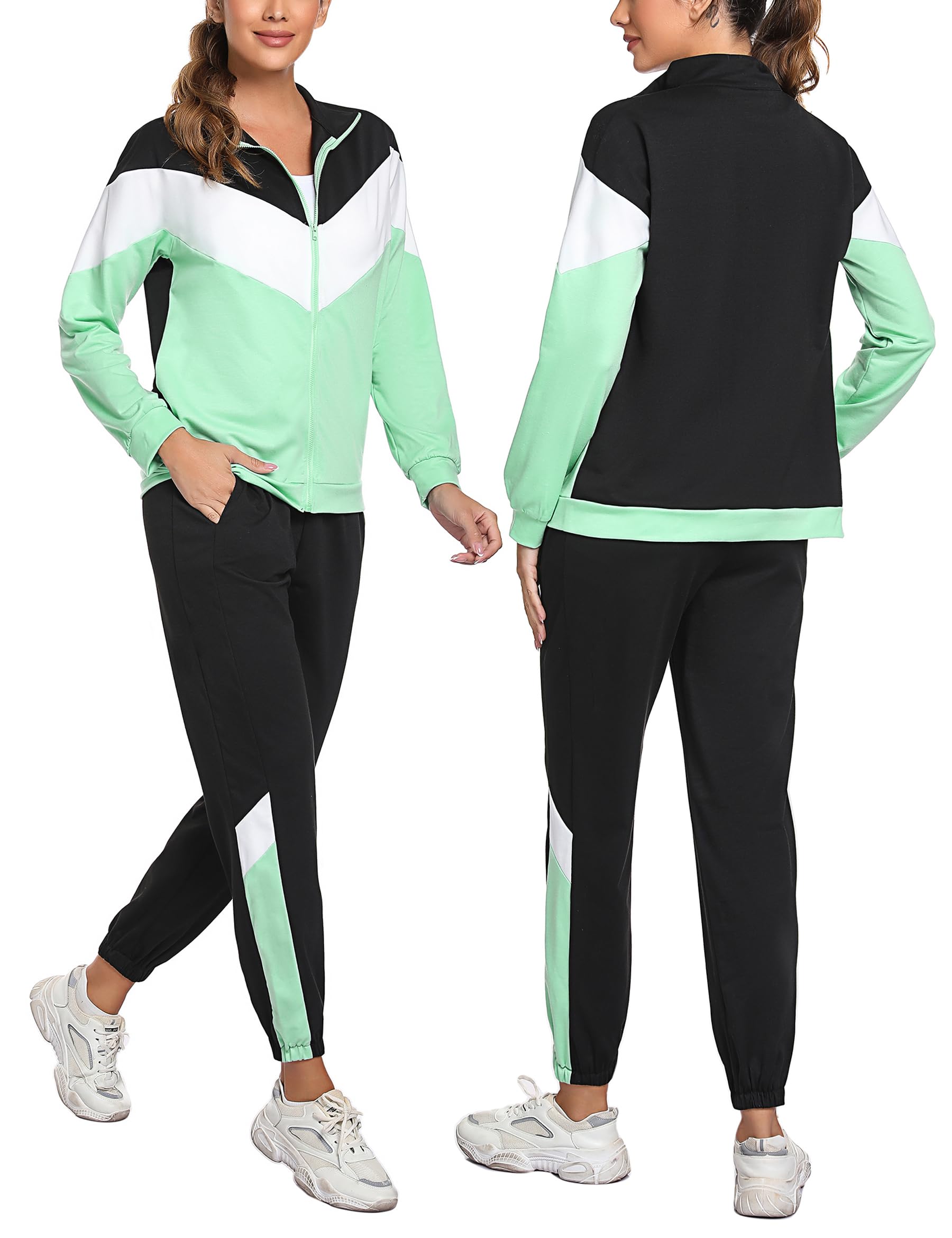 Marvmys Chándal Mujer Deportivo Invierno Contraste S-XXL