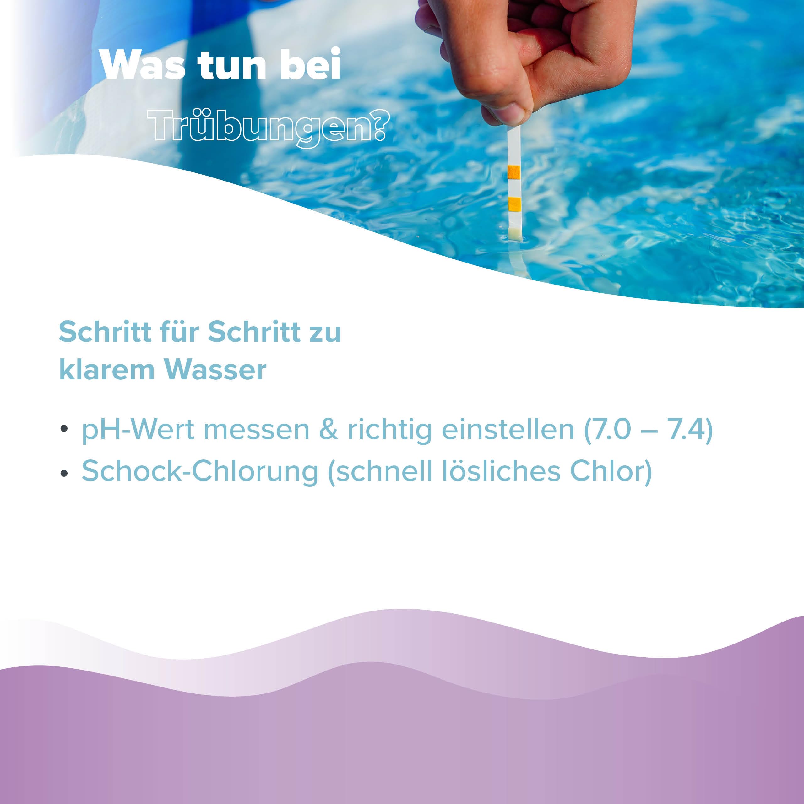 1 x 5 L BAYZID® Poolclear - Trübungsbeseitigung für Pool Filter mit Kartuschen & Filterballs/Filterbälle