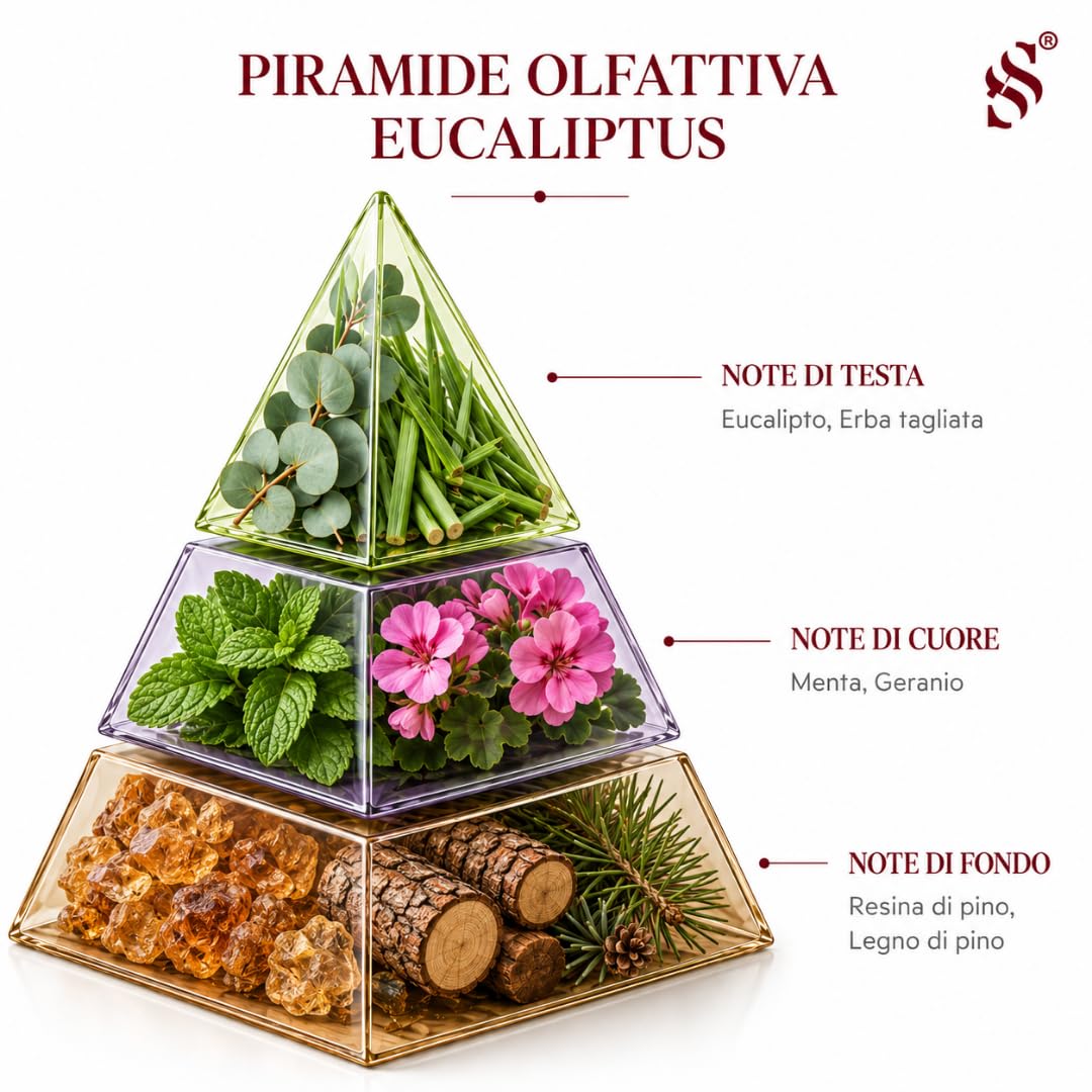 Recarga para difusores de nebulización 500 ml fragancia Eucaliptus, ambientador con aceites esenciales de eucalipto, hierba cortada y menta, fragancia fresca y natural