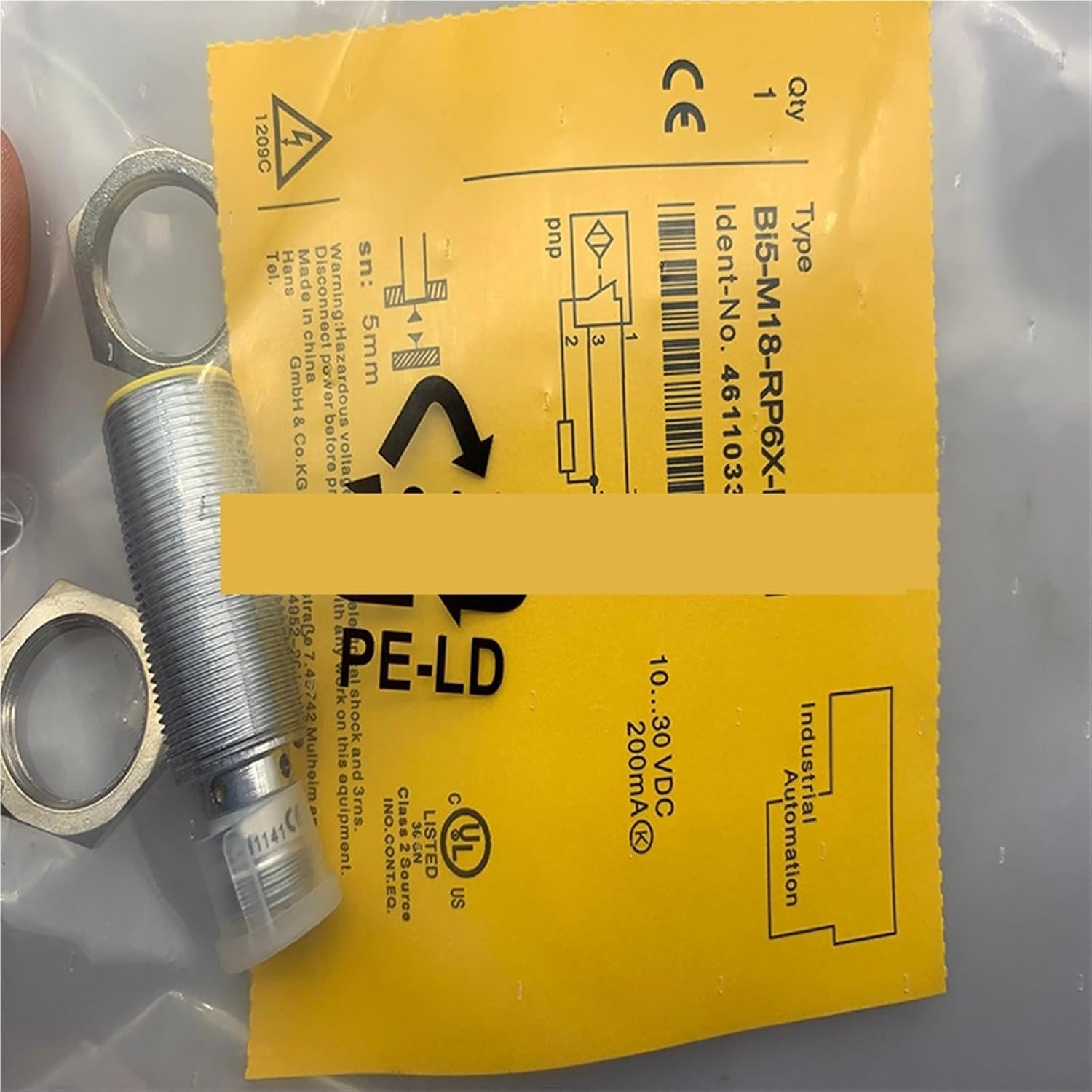1pcs Sensor BI5-M18-RP6X-H1141 BI5-M18-RN6X-H1141 BI5-M18-AD4X-H1141 NI8-M18-AD4X-H1141(Bi5-m18-rn6x-h1141)