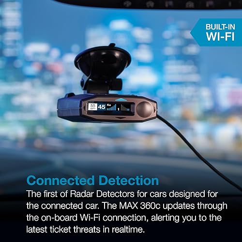 Miniatura 2 de Escort MAX 360c - Detector de radar láser - Wi-Fi y Bluetooth, protección de 360, alcance extremo largo, alertas de voz, pantalla OLED, Escort Live,