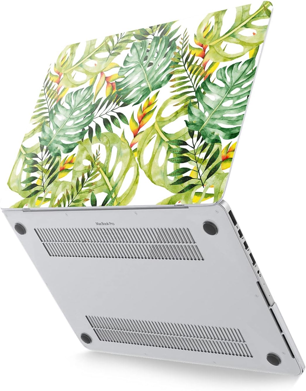 Hard Case Compatible for MacBook Pro 16 14 M3 M2 2023 M1 Pro 13 2022 Air 13 2021 Retina 2020 Mac 11 12 Nature Palm Protective Laptop Design Cute Monstera Tropical Leaves Green Print Cover