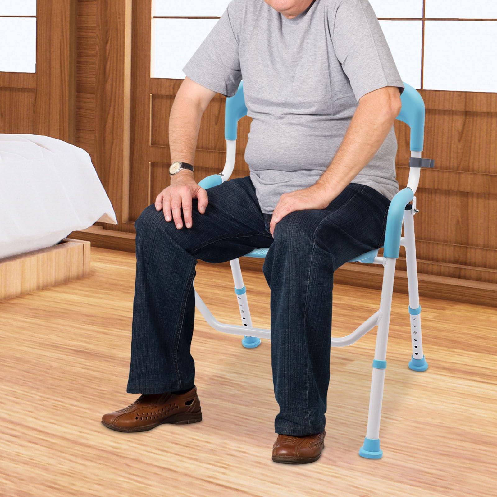 Sgabello Doccia Pieghevole A Parete Può Essere Fisso Bambini Uso Sedile Sedia Sedile Adulto Pieghevole Aisance Alluminio Bidet Poco Ingombrante Sgabelli Doccia Bagno