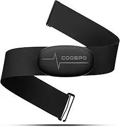 COOSPO H6 Banda de frequência cardíaca Bluetooth 4.0 Ant+ monitor sensor de frequência cardíaca compatível com CoospoRide, Wahoo, adidas Run, Rouvy, Pulsoid