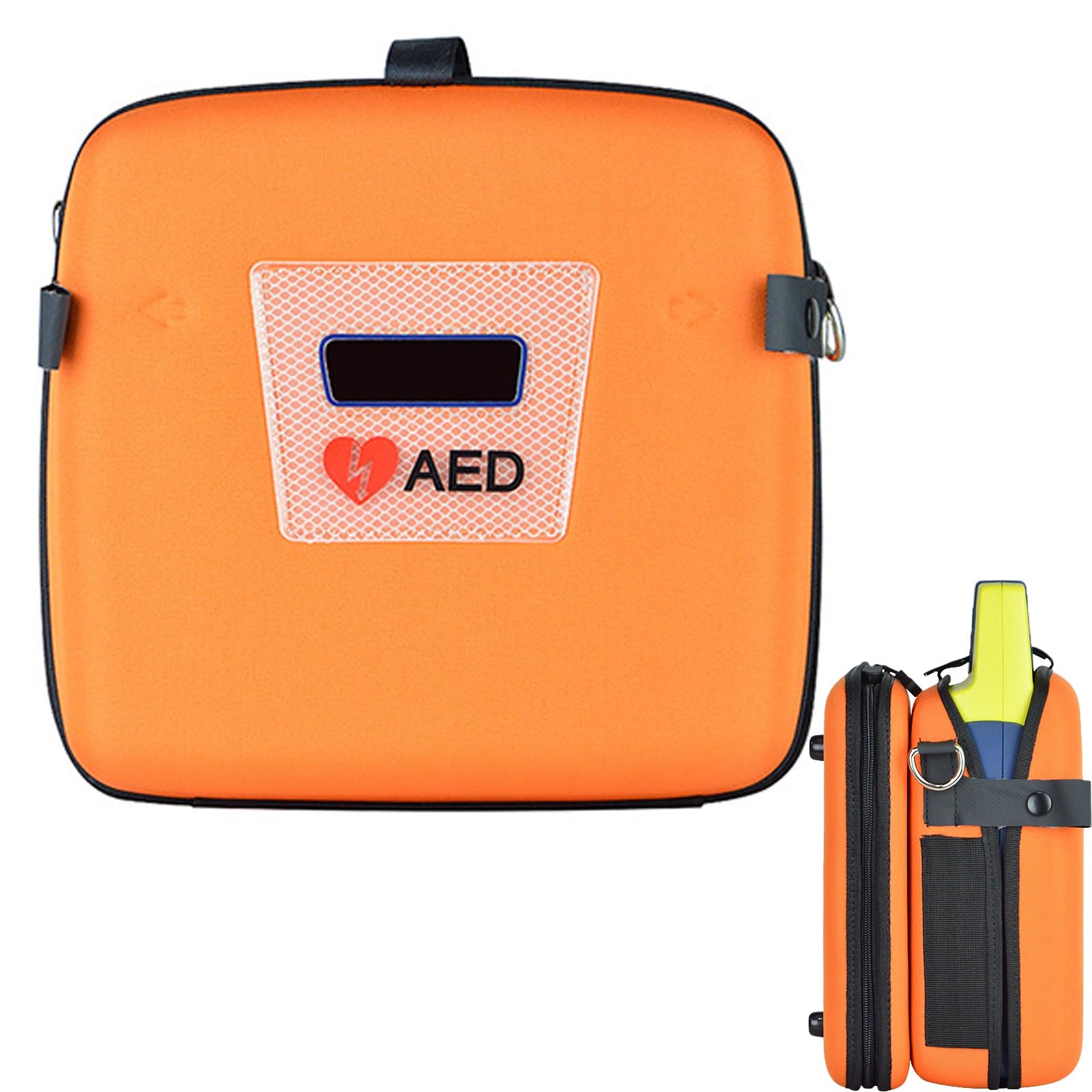 Sac de Rangement Portable for défibrillateur AED, Sac de Rangement d'urgence accrocheur avec Bretelles réglables, Conception à Deux Couches for la Maison, Le Bureau et Les lieux publics