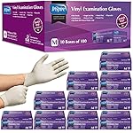 Inspire Stretch Vinyl Exam Gloves | THE ORIGINAL Quality Disposable Latex Free Medical Glove Cleaning Cooking Food Service Labs Healthcare and Household, Medium 1000 Count