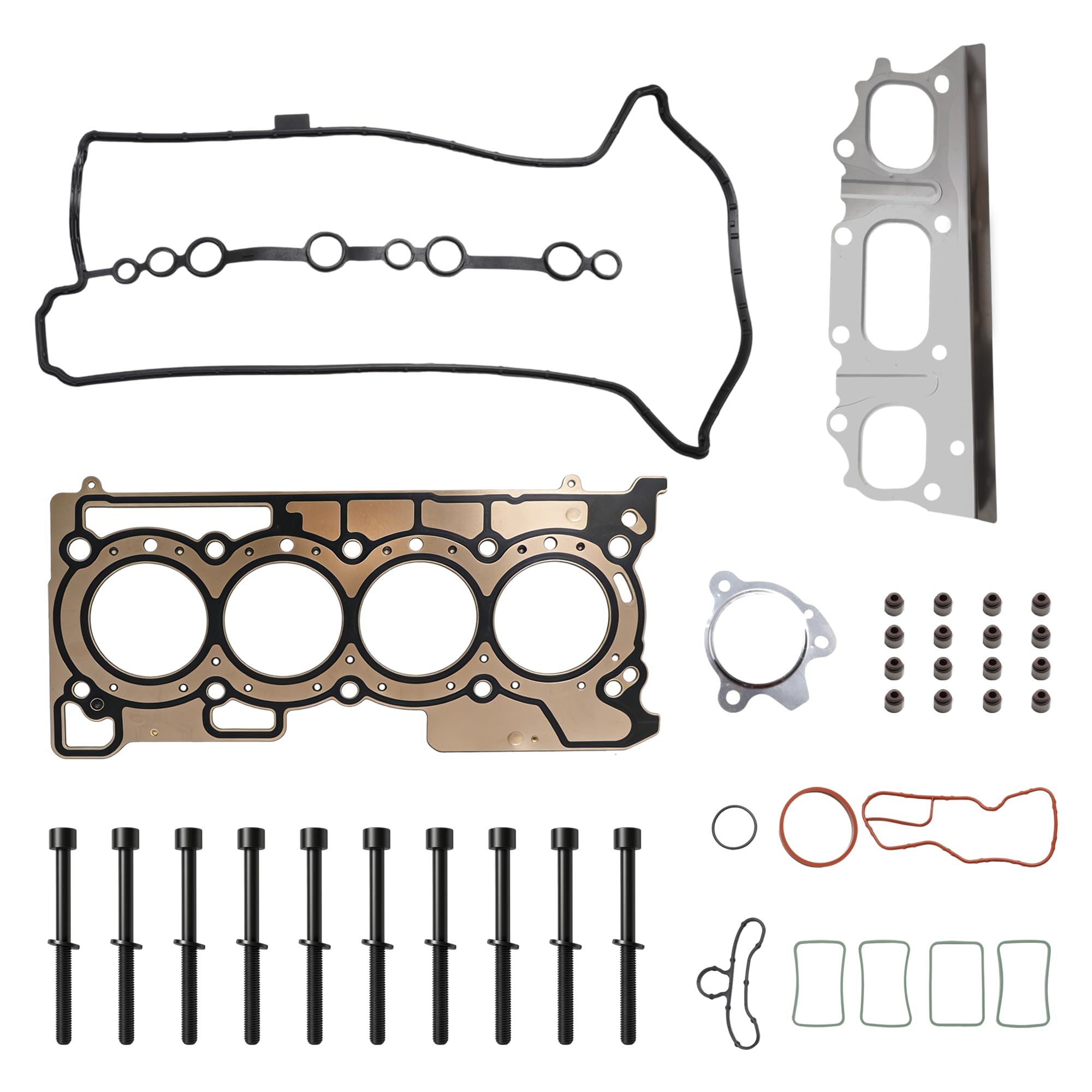 Set di guarnizioni testa cilindro motore con bulloni, per Dacia Dokker Duster Lodgy, per Mercedes-Benz Citan, per Nissan Juke Pulsar Qashqai, per Renault Captur Clio Grand Scénic Kadjar Kangoo