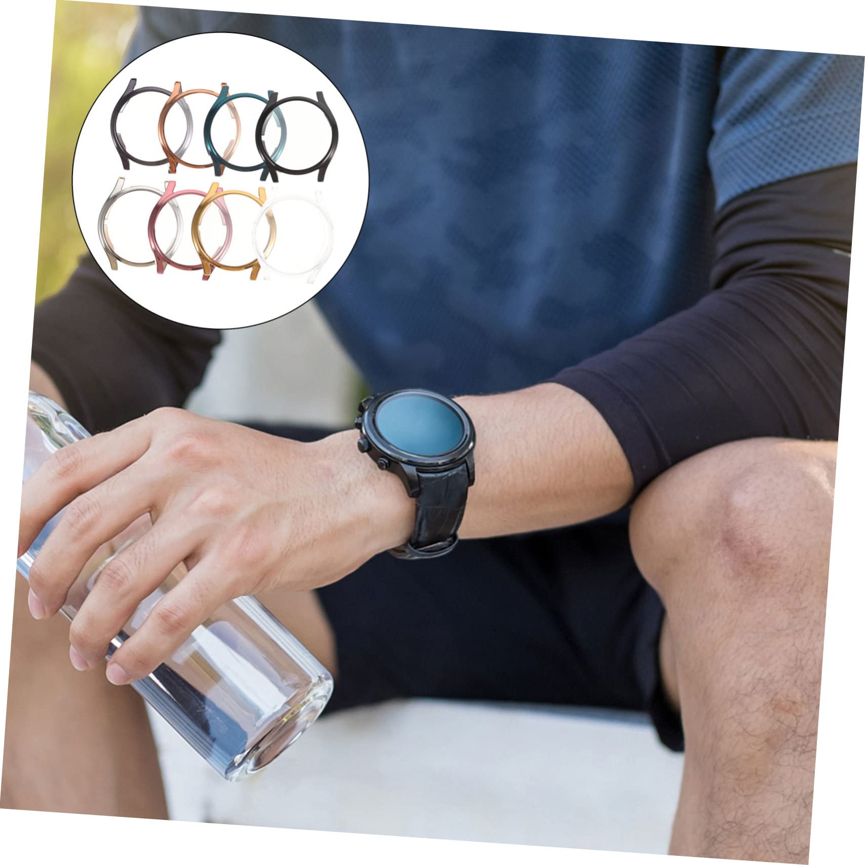 DOITOOL 32 Pièces Coque Couverture étui élégant pour smartwatch boîtier de Montre Intelligente Antichoc boîtier de Montre Intelligent résistant à l'usure Mode boîte de TPU