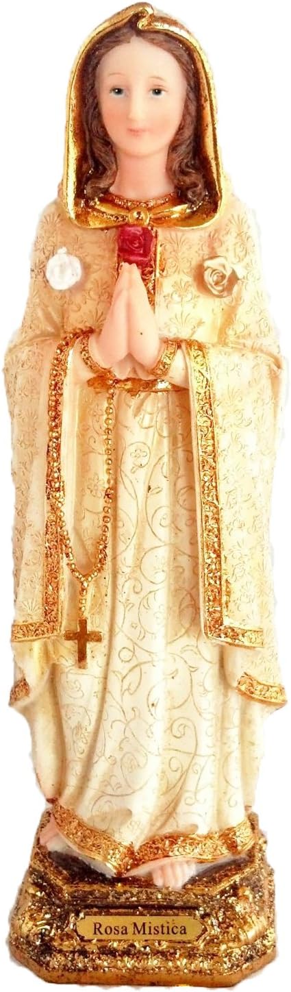 8" Inch Statue Rosa Mistica Mystica Religious Figurine Estatua Maria Mary