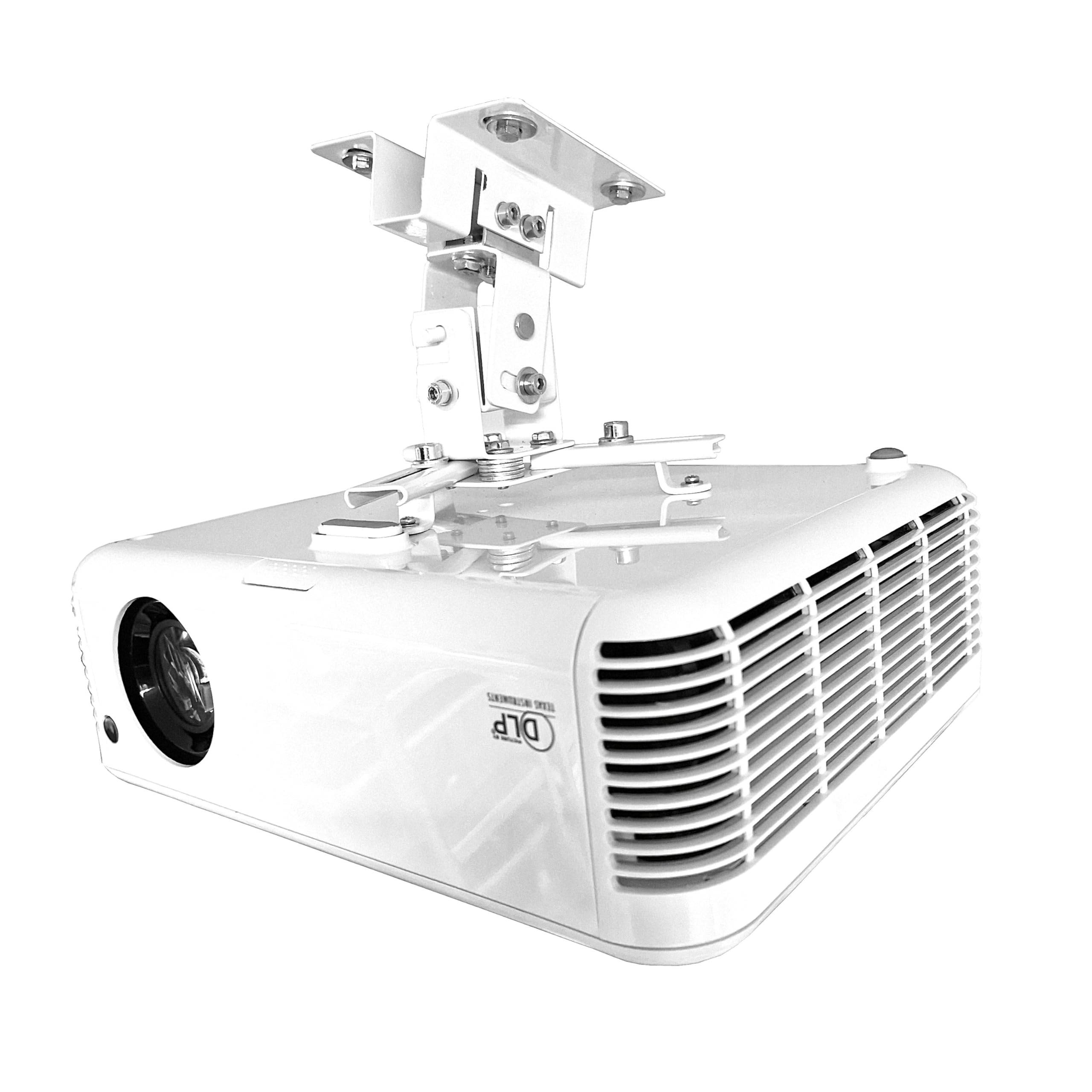 Support de plafond pour projecteur laser Optoma GT2000HDR, W400LVe, ZW350e, H190X, parfaitement préparé pour les installations home cinéma haut de gamme (pour Optoma GT2000HDR, W400LVe, ZW350e, H190X)
