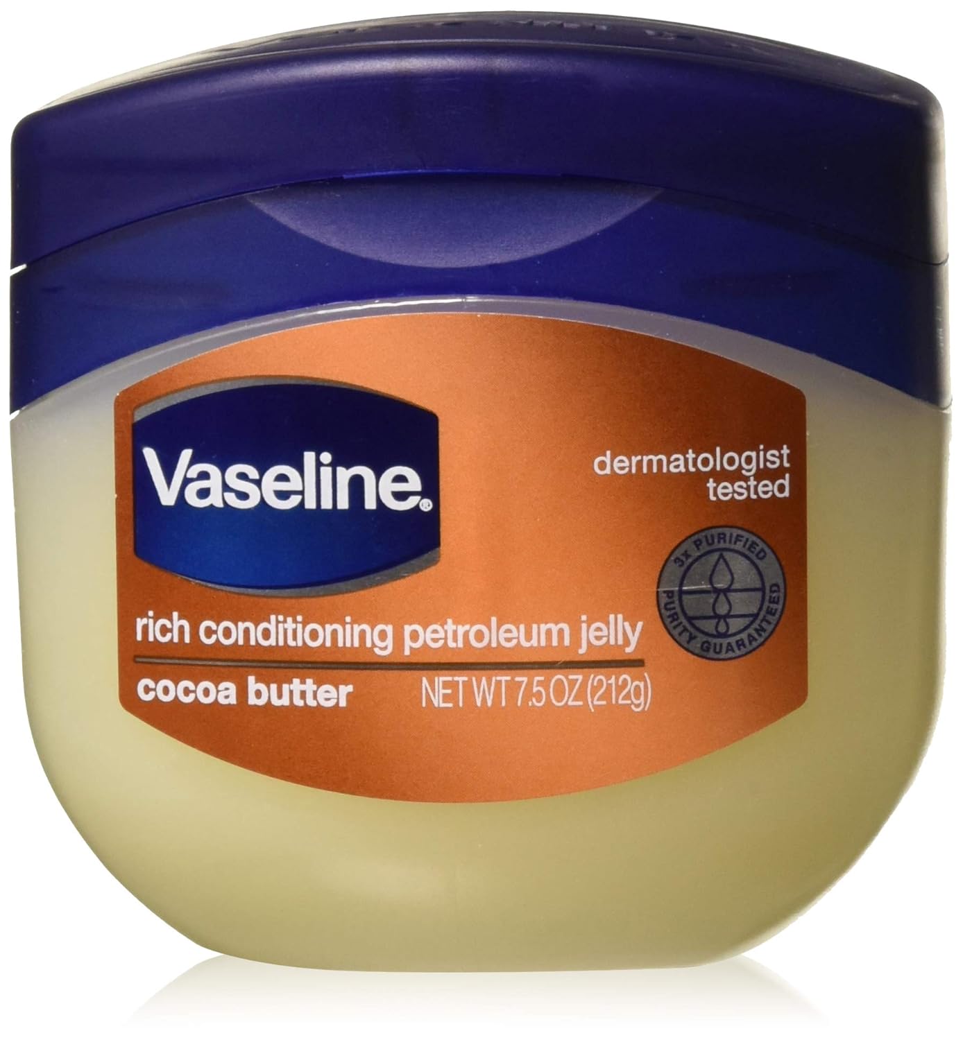 Vaseline Rich Conditioning Petroleum Jelly, Cocoa Butter 7.5 oz (Pack of 9)
