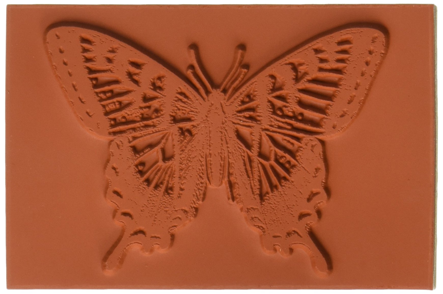Deep Red Stamps Tief Rot Briefmarken Gummi selbst Stempel 2,5 x 2-inch-Swallowtail Schmetterling
