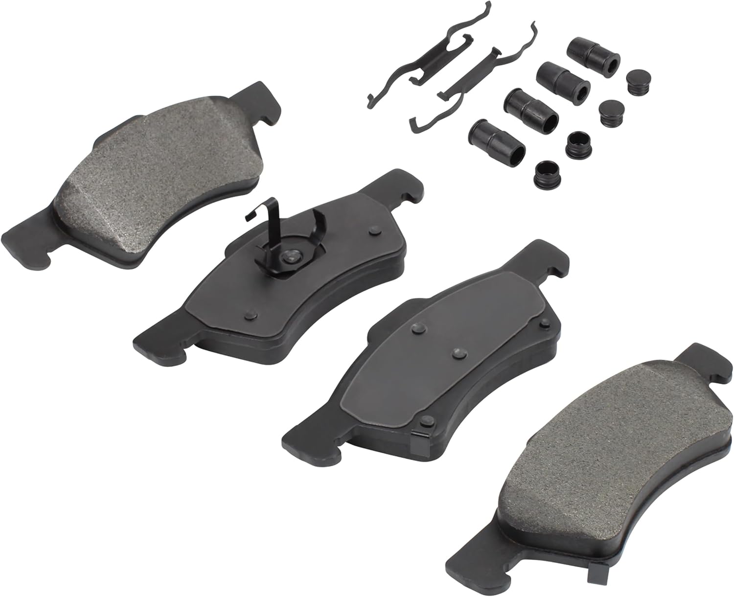 QUALITY-BUILT Front Ceramic Brake Pads, Black Series 1003-0857C, Compatible with 2001-2008 Chrysler/Dodge (Caravan,Grand Caravan,Town & Country,Voyager)