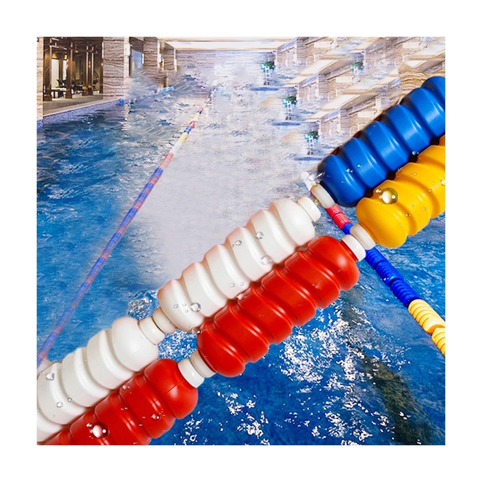 Corde de séparation de piscine 6m en nylon réglable à forte flottabilité