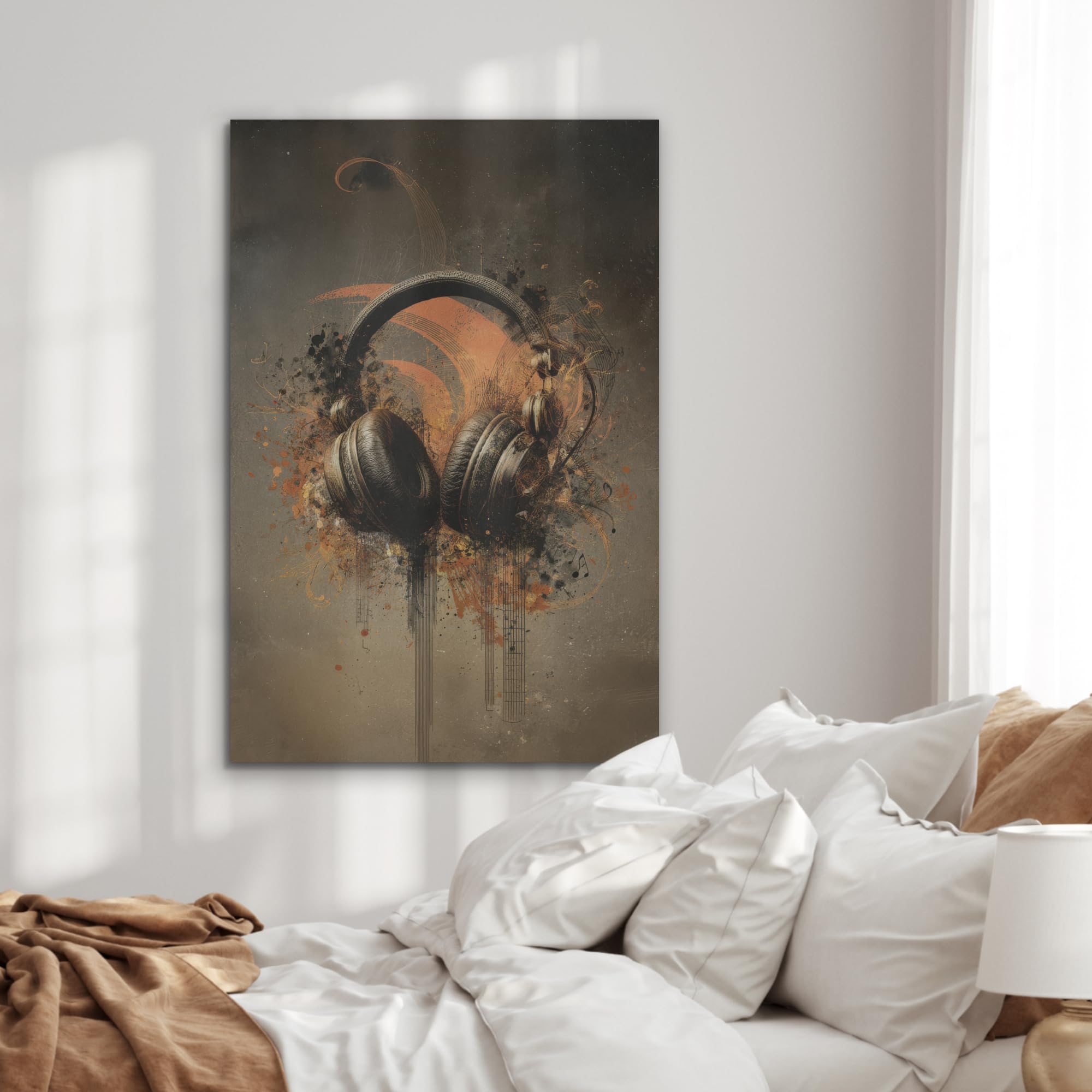 MuchoWow© "MuchoWow© Pannelli Fonoassorbenti Parete Acustici Insonorizzanti | 60x90 cm - Pannello Fonoassorbente Design Isolante Acustico Fonoisolanti Insonorizzazione Stanza Cuffie - Marrone - Vernice