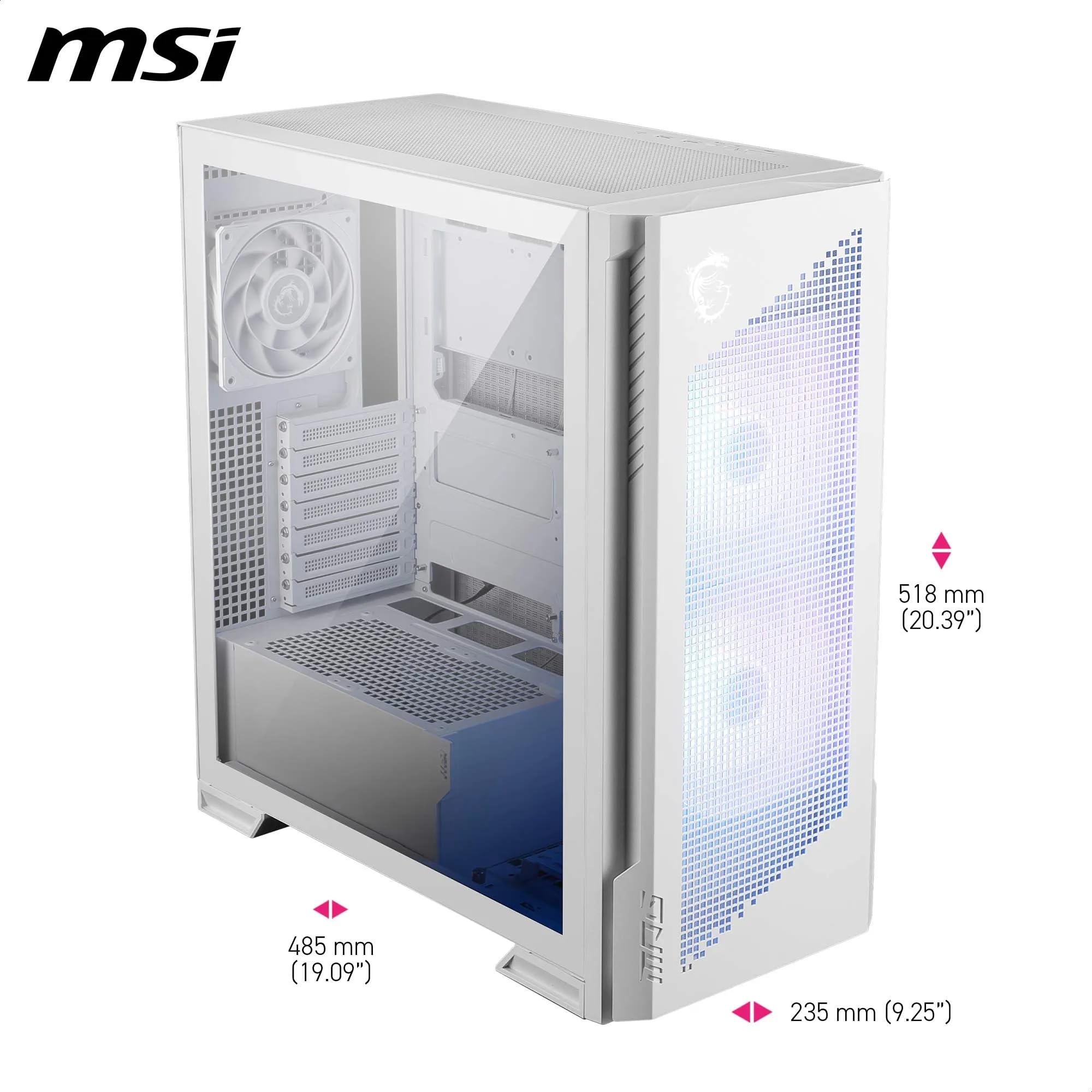 Amazon.co.jp: MSI MPG VELOX 300R AIRFLOW PZ WHITE PCケース E-ATX