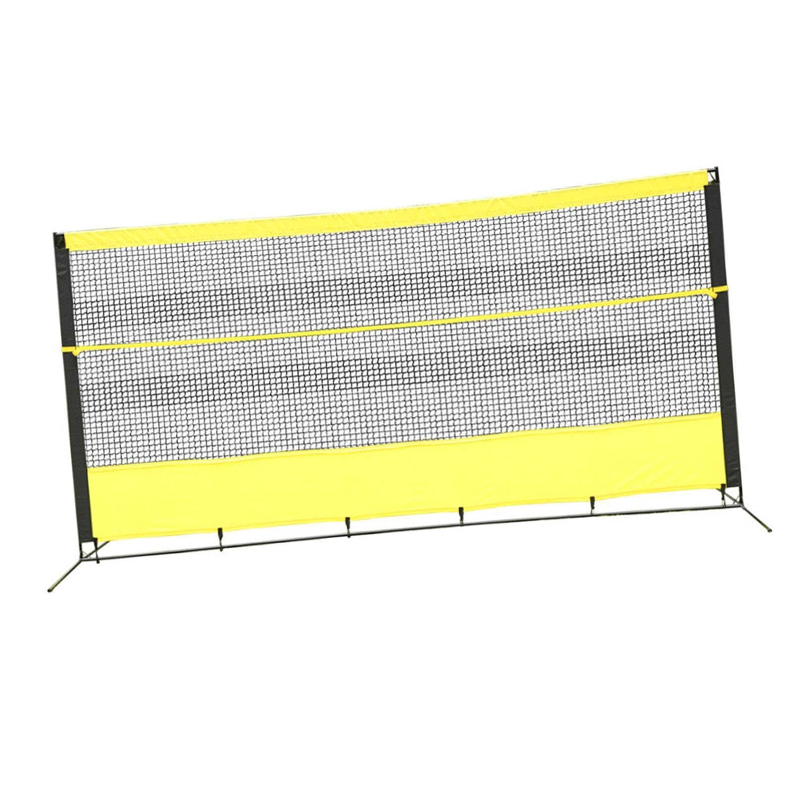 YIJU Tennis Rebound Net Single Practice Equipment Trainer Barrier Netting Backstop Net for Garden Outside Play Court Playground, 3.6mx1.8m