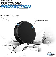 Vista 3 de True Line soporte para teléfono celular para el automóvil, para el tablero del auto, con imán, kit de montaje, para el volante, Negro