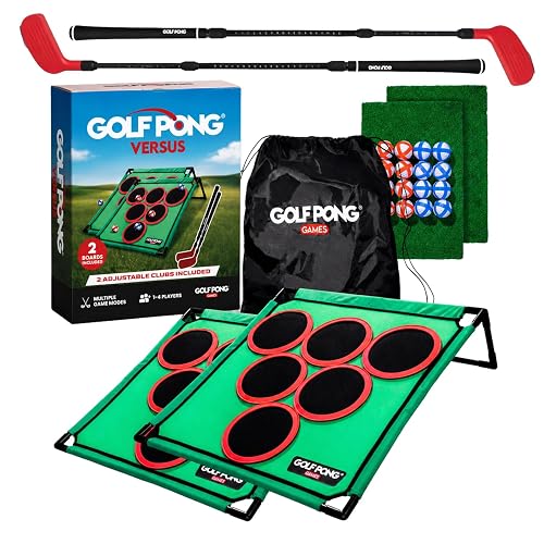 Chipping Game, 2 Boards, 2 Adjustable Ambidextrous Clubs | Head-to-head