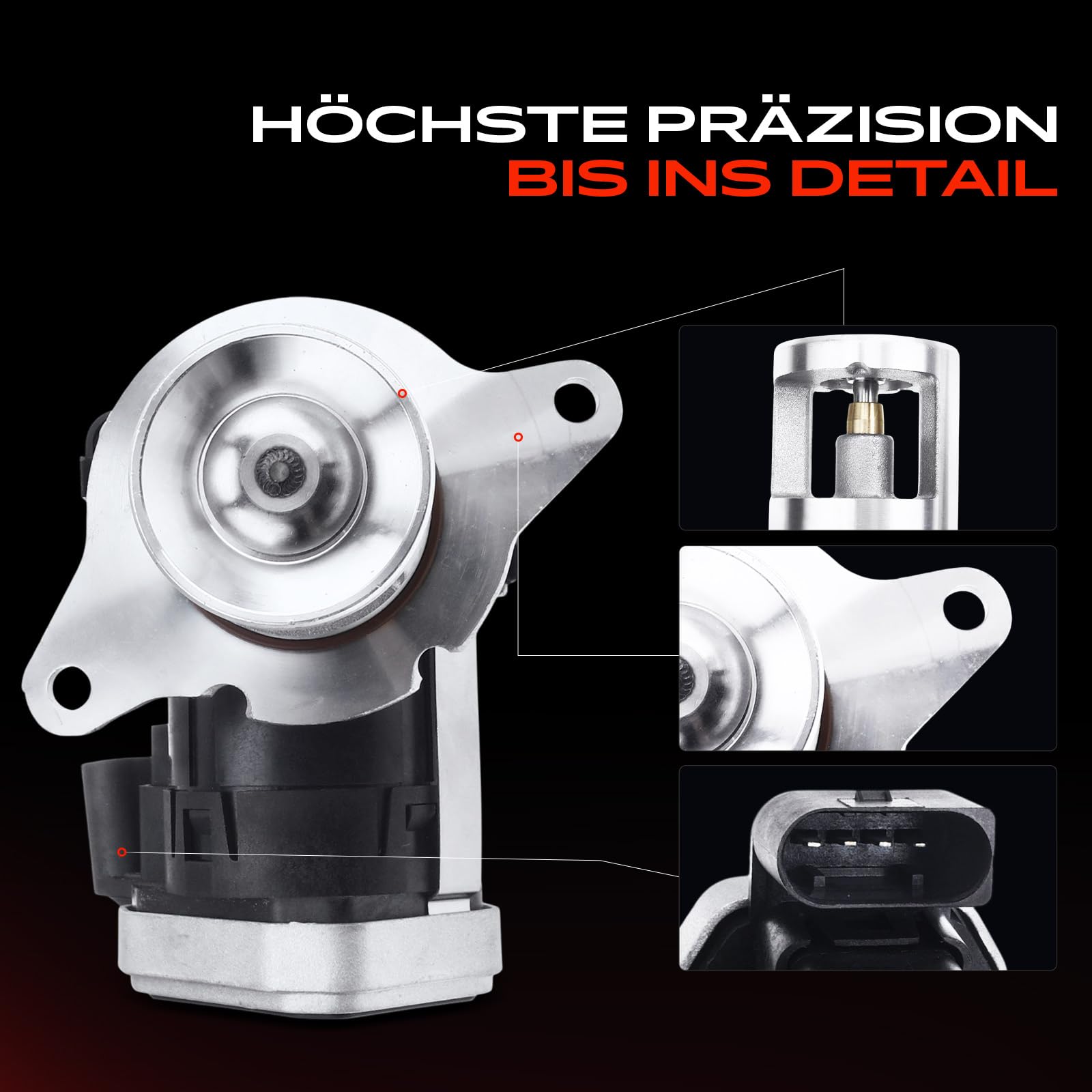 Frankberg Válvula EGR 555246 | Compatible con: Clase C W204, Vito Bus W639, Classe C T-Model S203, Clase C W203, Viano W639, Clase E W211