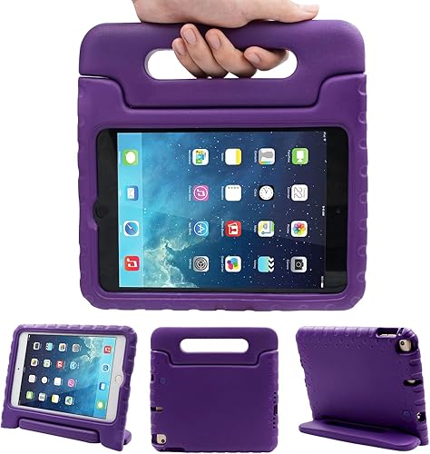 Funda para niños a prueba de golpes para iPad Mini 54321, iPad Mini de 4 generación para niños, mango convertible, peso ligero, súper protectora,