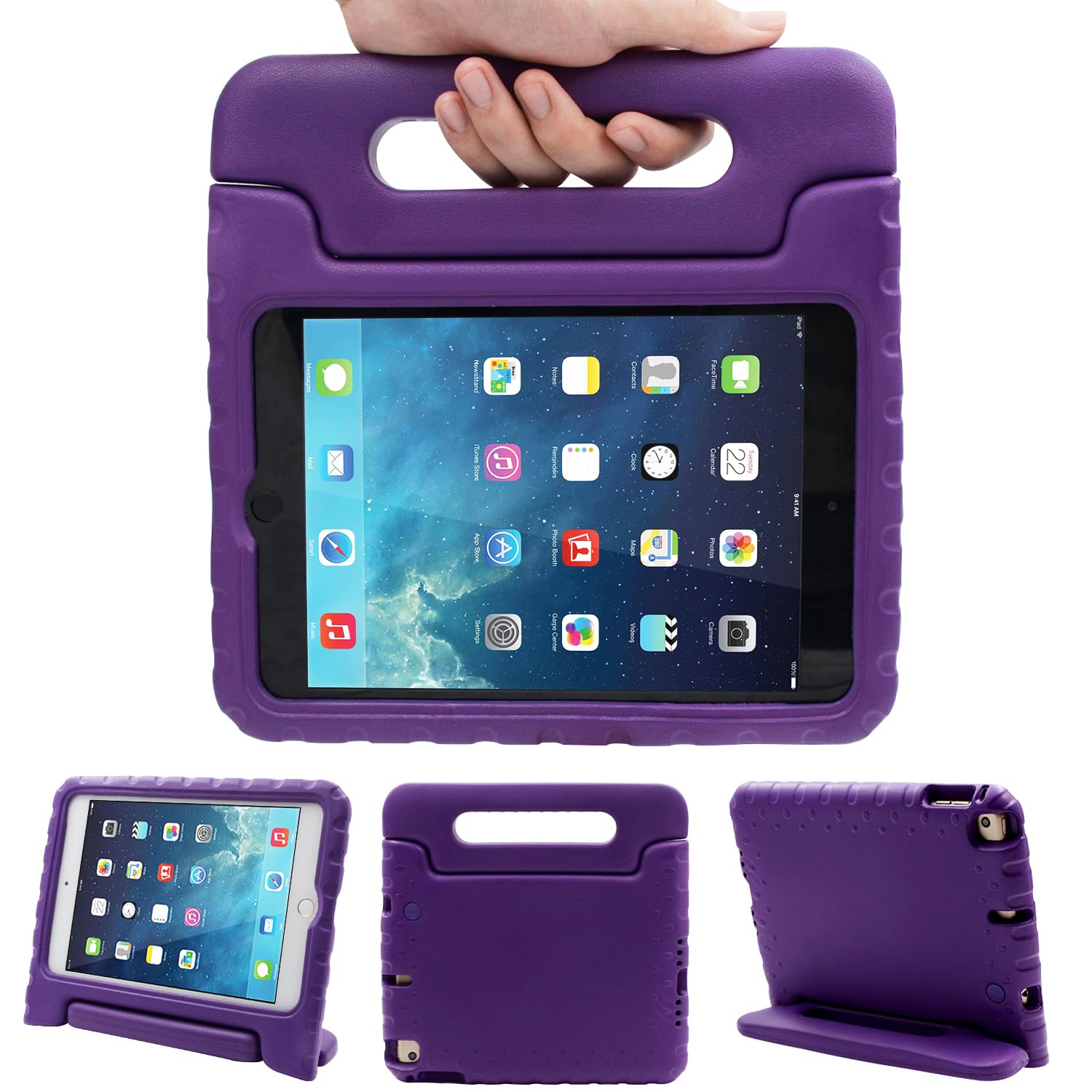 Coque iPad Mini 5e génération 7,9" résistante aux chocs avec support enfant - 7
