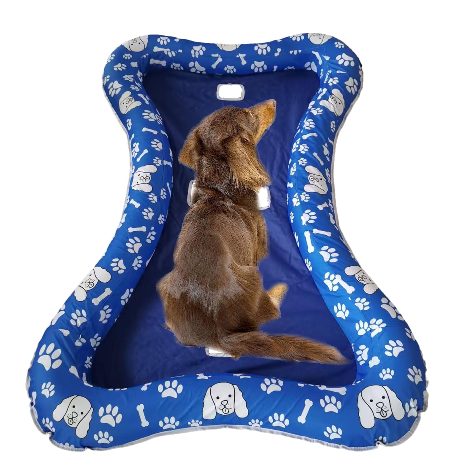 Flotador para Perros Flotador Portátil para Mascotas | Colchoneta Inflable Para Juegos Acuáticos De Animales Al Aire Libre En Piscina Jardín Río Playa