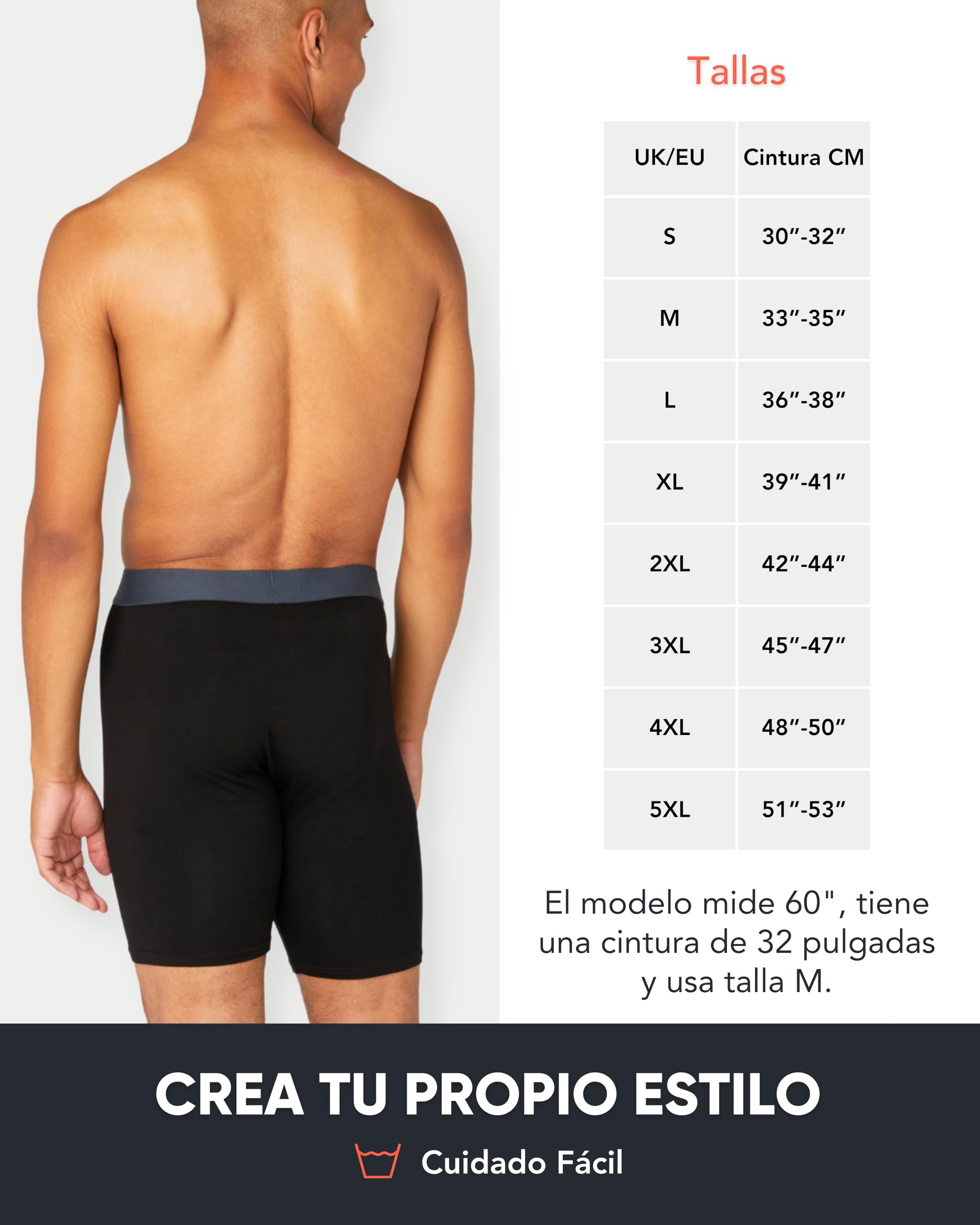 FM London Calzoncillos de Hombre Boxer, Pack de 4 - Boxer Largos para Hombre de Bambú Supersuaves, Transpirables y Antirrozaduras, con Abertura Frontal