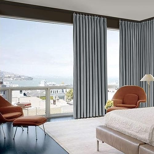 Miniatura 2 de LITTLE BIRD Cortinas plisadas de doble pellizco para ventana en la parte trasera del sofá y la cama con decoración de gancho en tu sala de estar