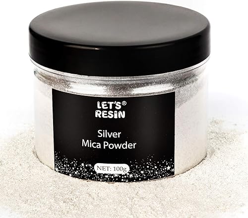 LET'S RESIN Polvo de pigmento de mica negra, 3.5 onzas3.53oz, polvo de mica negra para hacer jabón, pigmento de resina brillante en polvo para