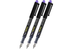 Pilot Varsity Premium Purple Medium Disposable Fountain Stick Pen, 3-Pack
