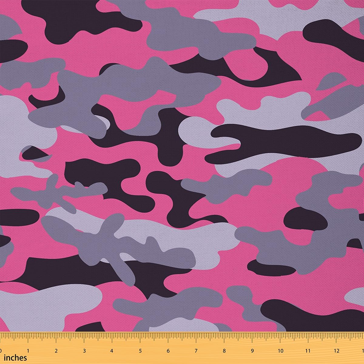 Jejeloiu Camouflage Polsterstoff 2 Meter - Wasserdichter Outdoor-Stoff, 3D-Druck, 100% Polyester, Rot-weiß-grau Tarnmuster