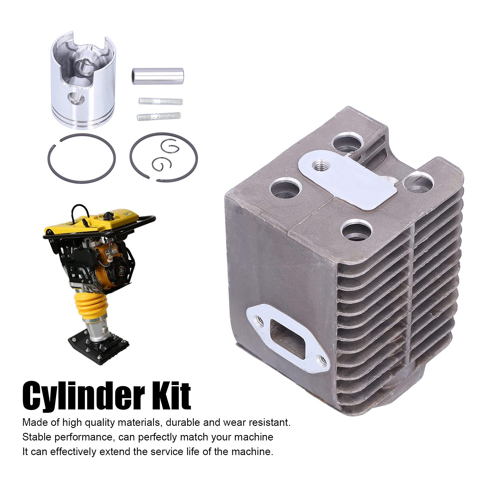 Kit Pistone e Fasce Elastiche da 45 Mm 99336 per Costipatore Wacker WM80, Accessorio Multifunzionale per Uso Domestico