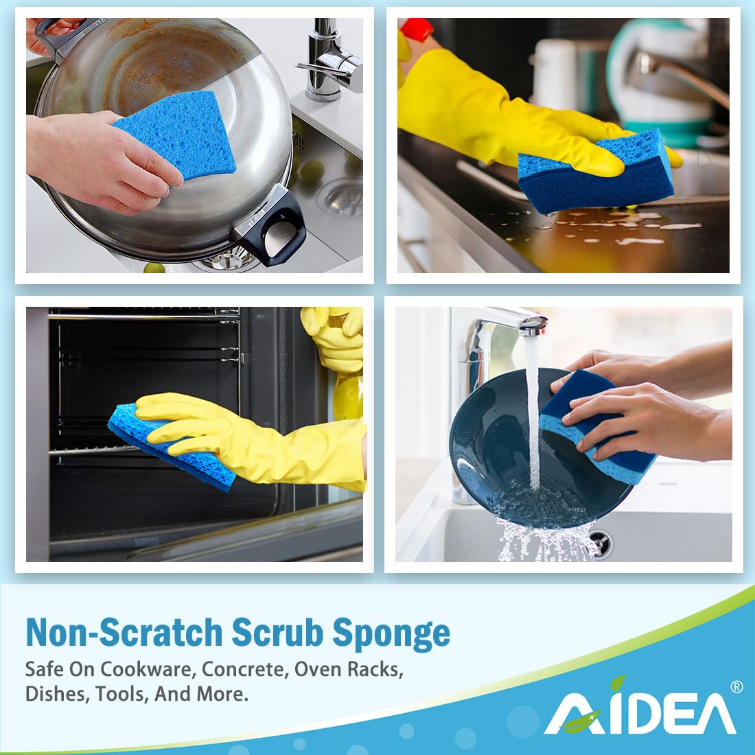 Non Scratch Scrub Sponge 24 Count Z8750